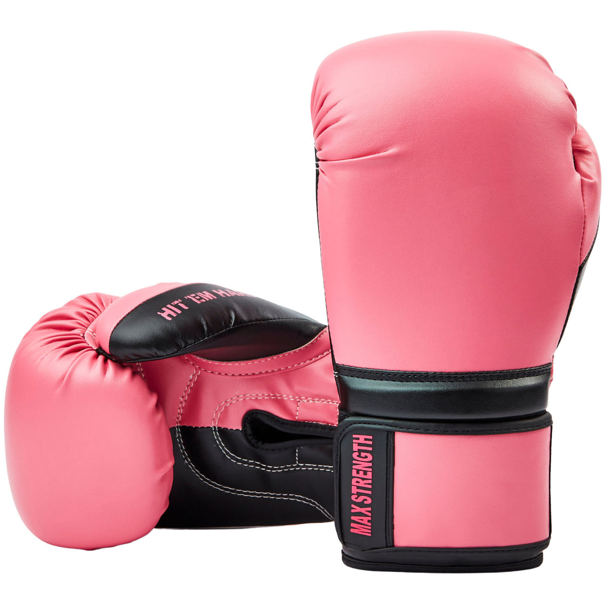 MAXSTRENGTH Women's Training Boxing Gloves Pink/Black