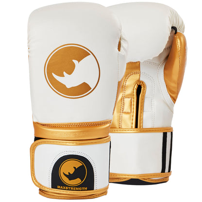 Rhino Boxing Gloves- White 