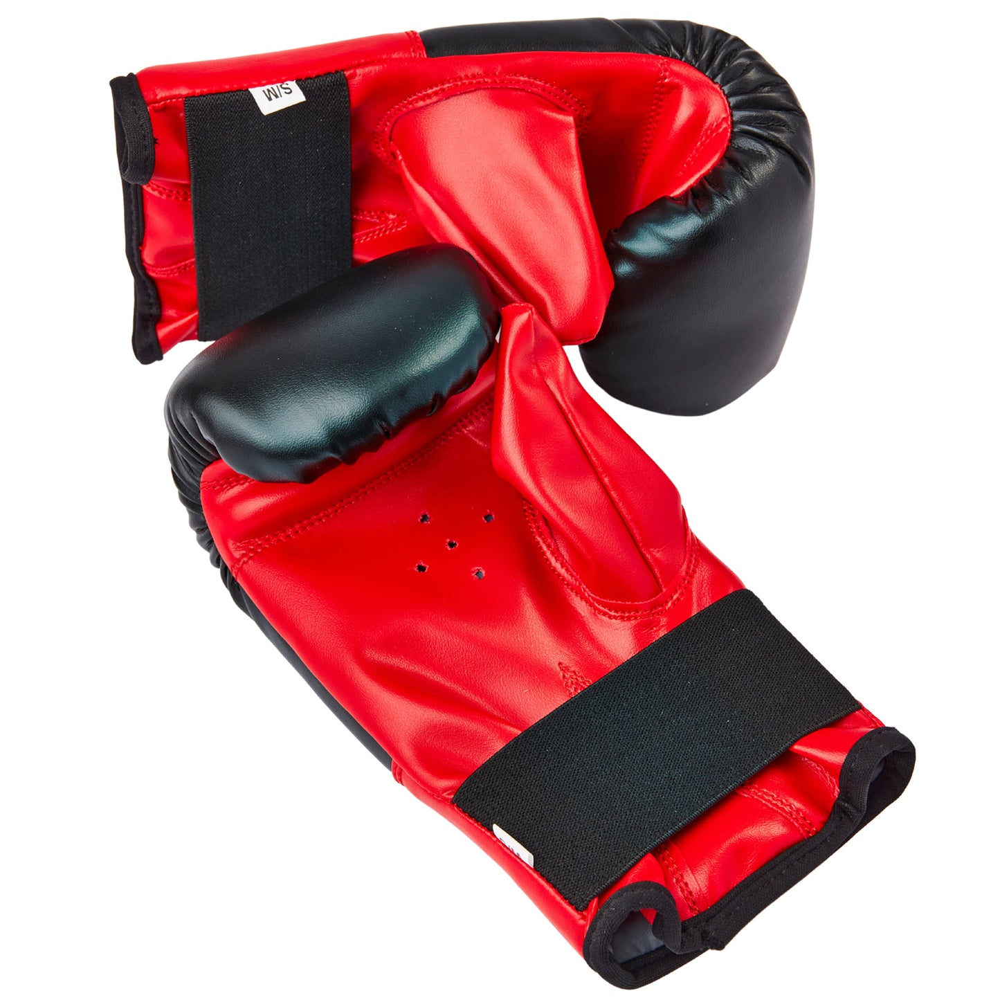 MAXSTRENGTH Boxhandschuhe für Boxsäcke, Rot/Schwarz