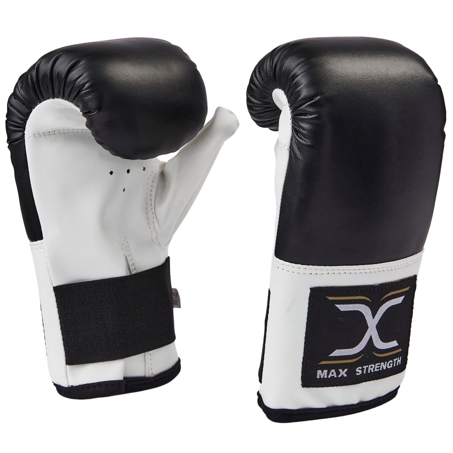 MAXSTRENGTH Boxing Punch Bag Mitts Black/White