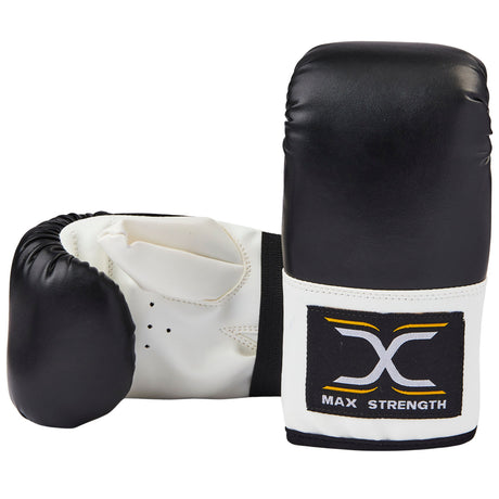 MAXSTRENGTH Boxing Punch Bag Mitts Black/White