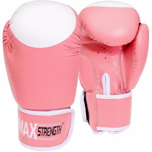 MAXSTRENGTH Women s Training Boxing Gloves Pink White