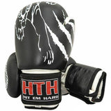 Cowhide leather boxing gloves