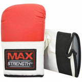 MAXSTRENGTH Boxing Punch Bag Mitts Red/White