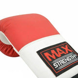 MAXSTRENGTH Boxing Punch Bag Mitts Red/White