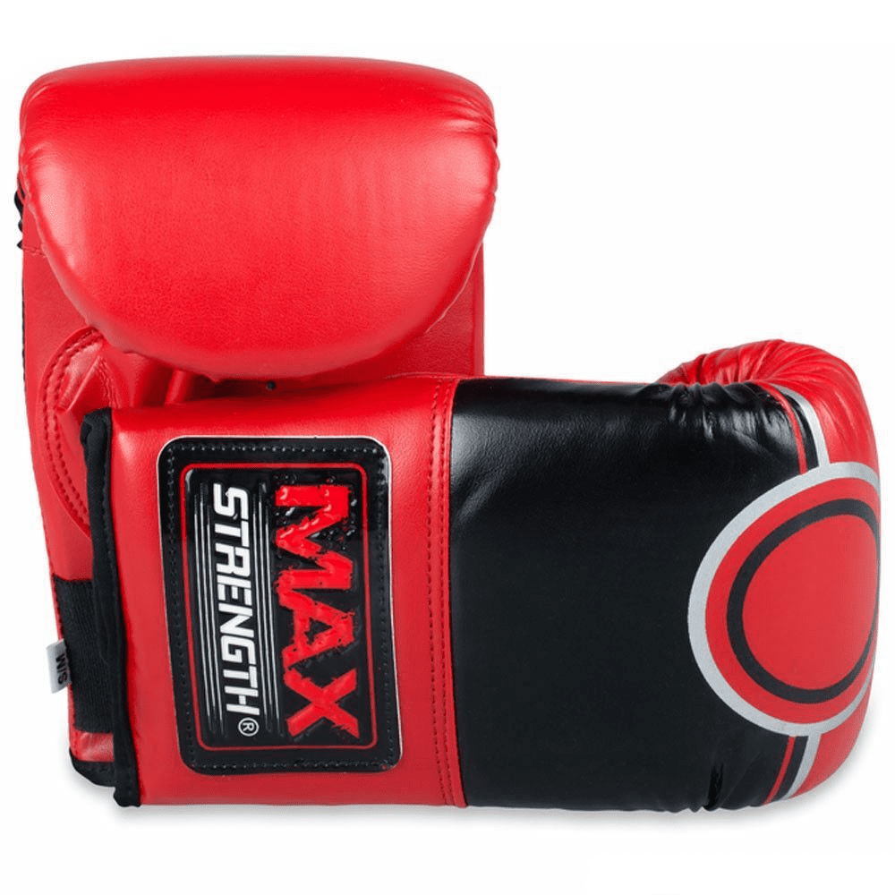 MAXSTRENGTH Heavy Bag Mitts Gloves Red/Black