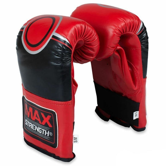 MAXSTRENGTH Heavy Bag Mitts Gloves Red/Black