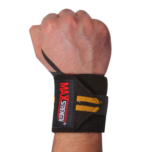 Yellow wrist support strap