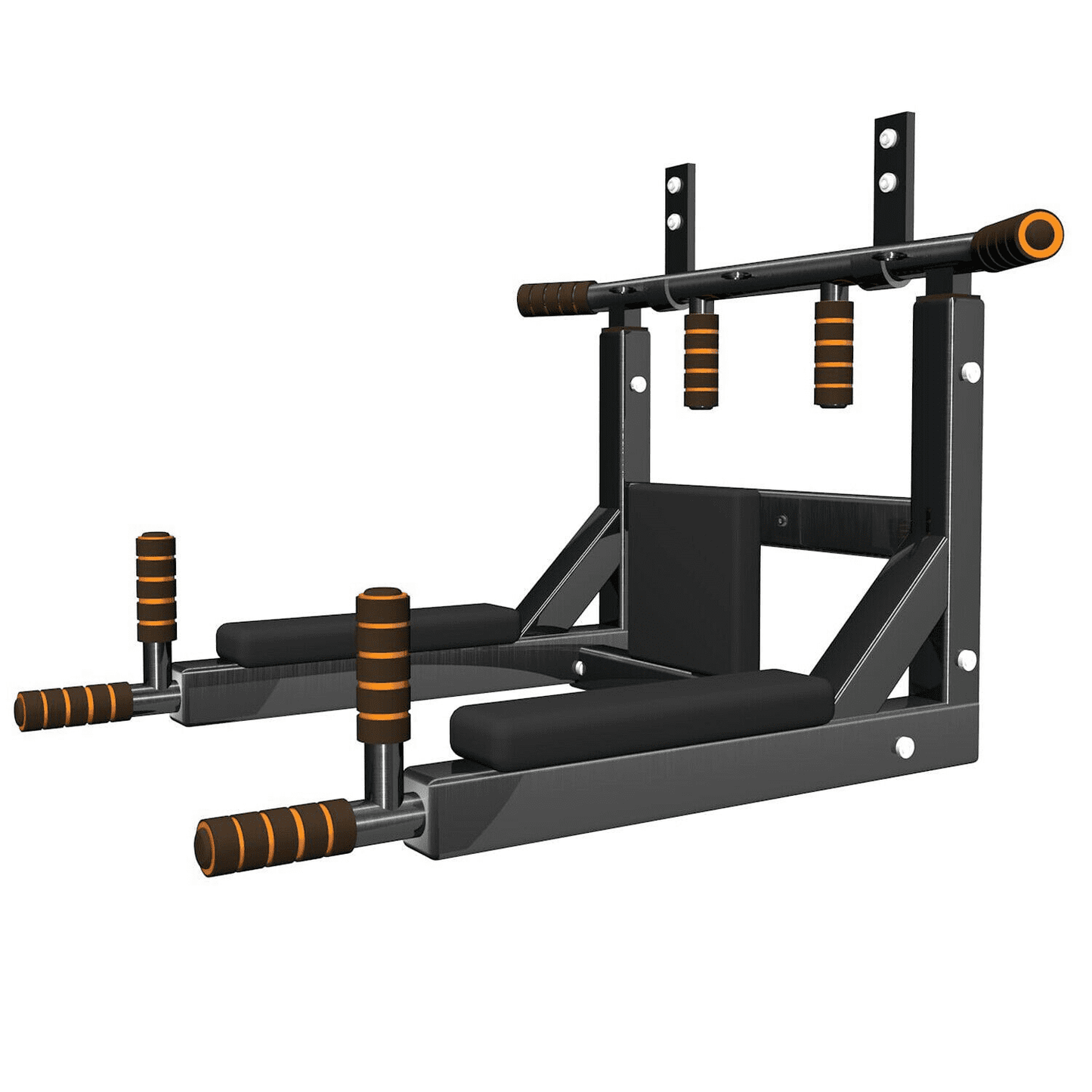 MAXSTRENGTH Wall Mounted Pull Up Bar & Dip Station