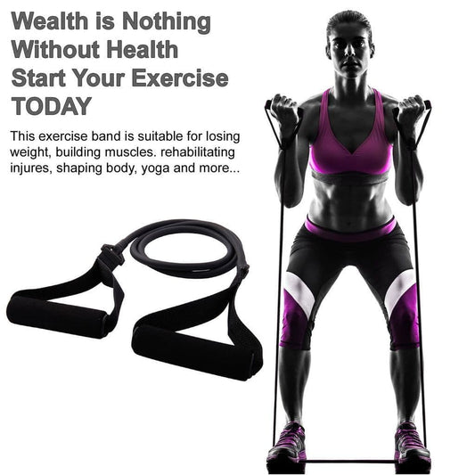 MAXSTRENGTH Resistance Band Tube with Handles