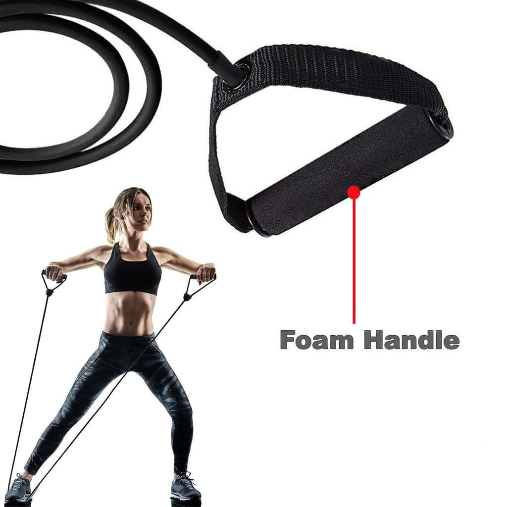 MAXSTRENGTH Resistance Band Tube with Handles