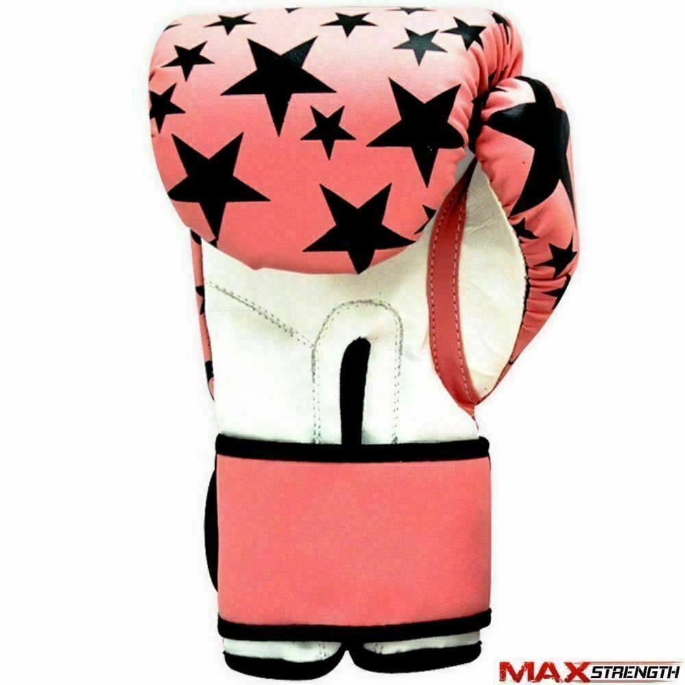 Star Print female pink gloves
