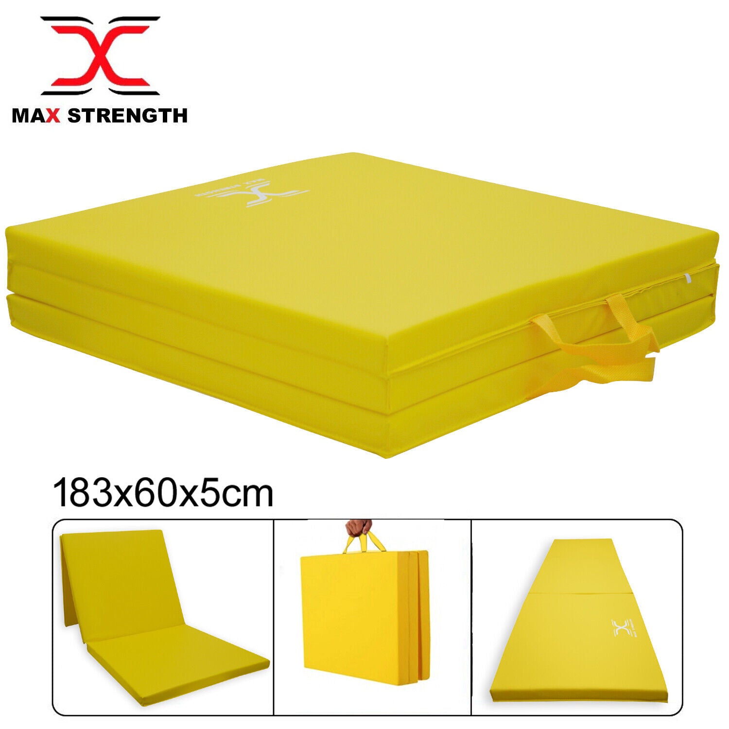 tri folding mat Yellow 