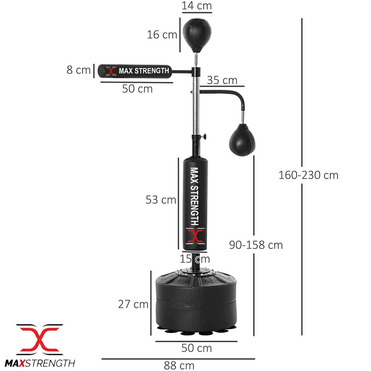 Adjustable Freestanding Speed ball