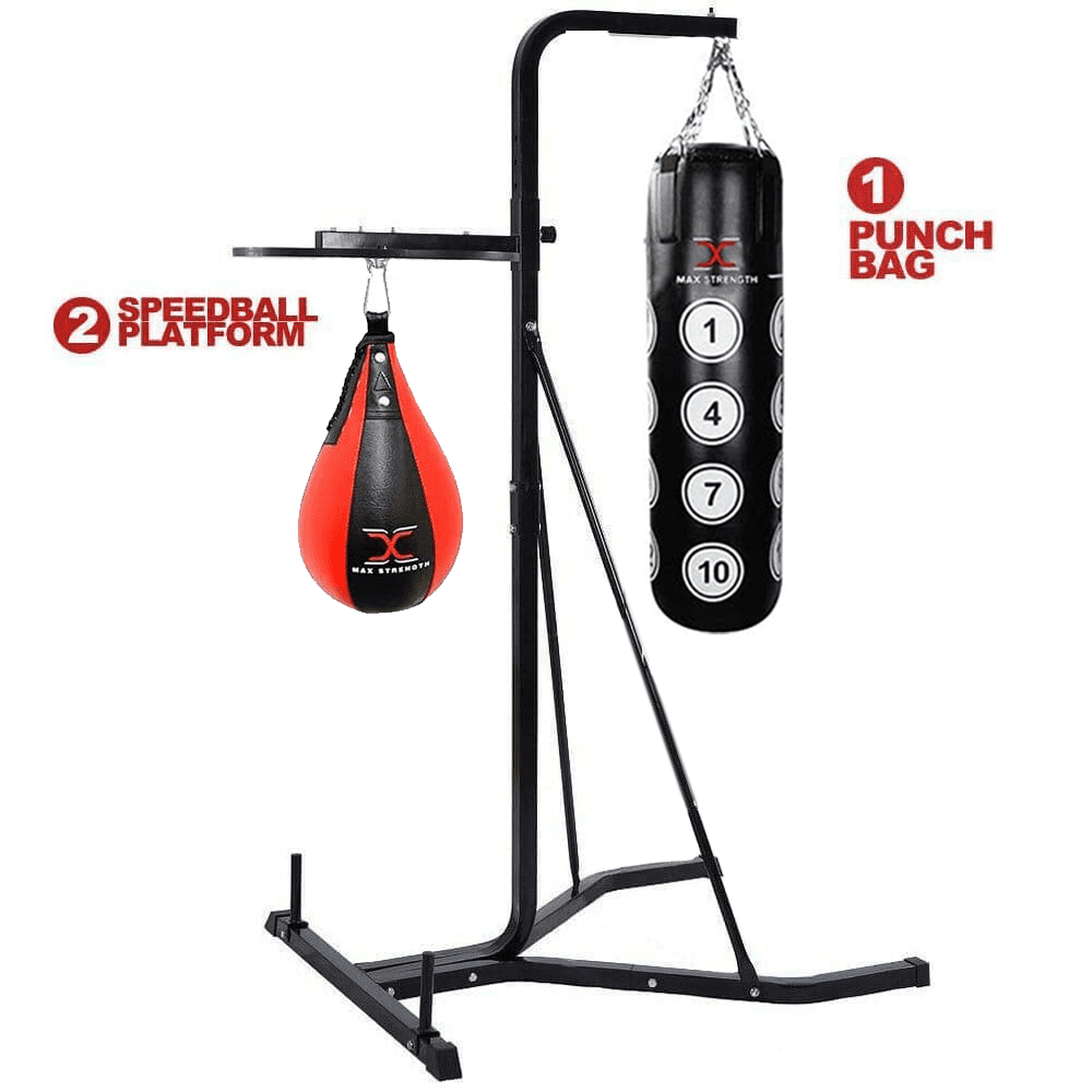 Speed ball and punch bag frame 